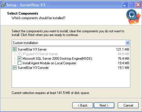 custom installation of Surveilstar